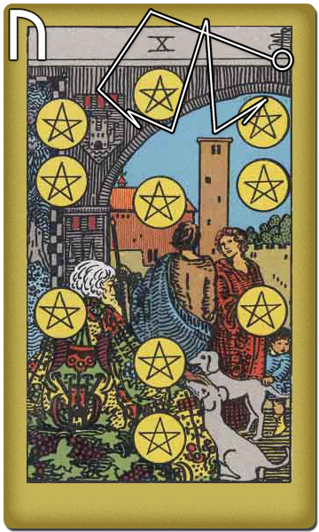 734 - Ten of Pentacles